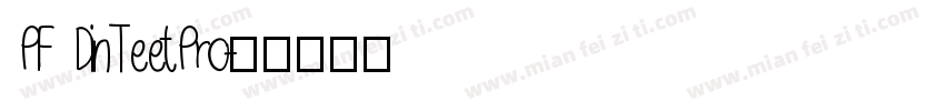 PF DinTeetPro字体转换